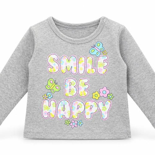 Aardvark Baby Grey   Basic T-Shirt Size 3-6 Months  - Smile Be Happy