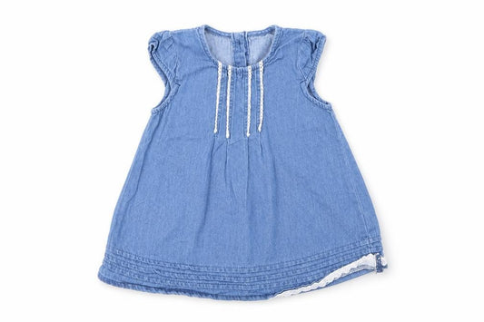 Front view of George Baby Blue A-Line, size 3-6, Months