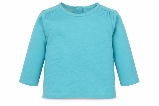 Front view of Next Baby Blue Basic T-Shirt, size 3-6, Months