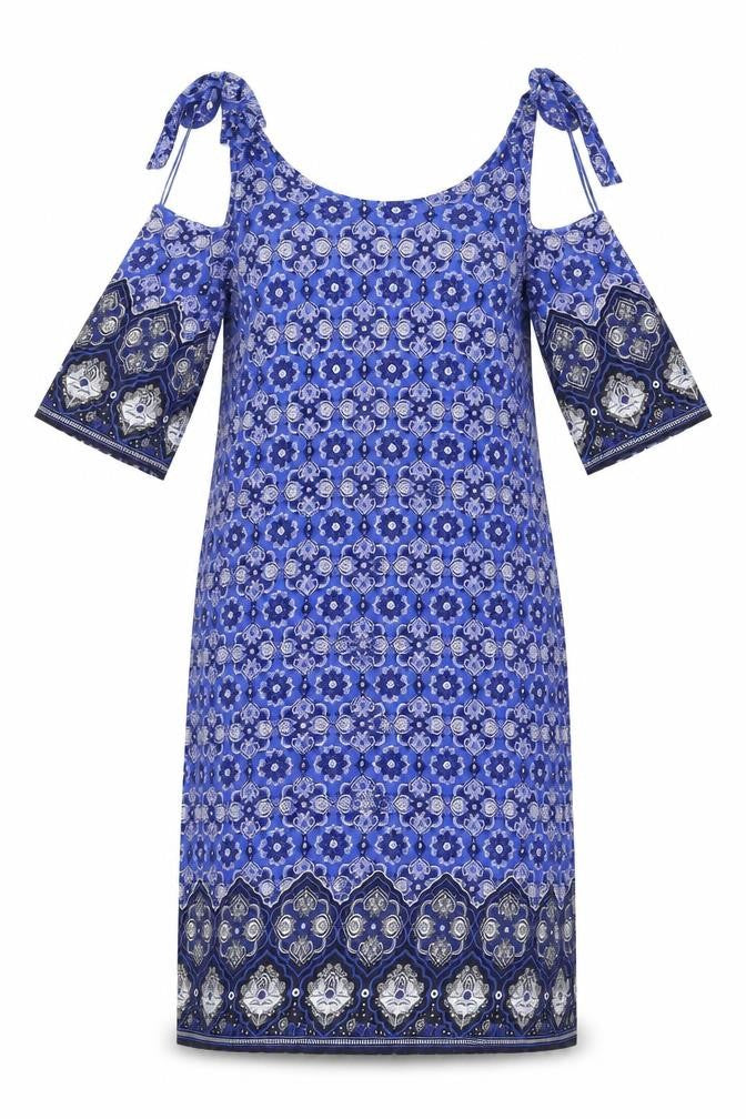 George Womens Blue Geometric  Shift  Size 8