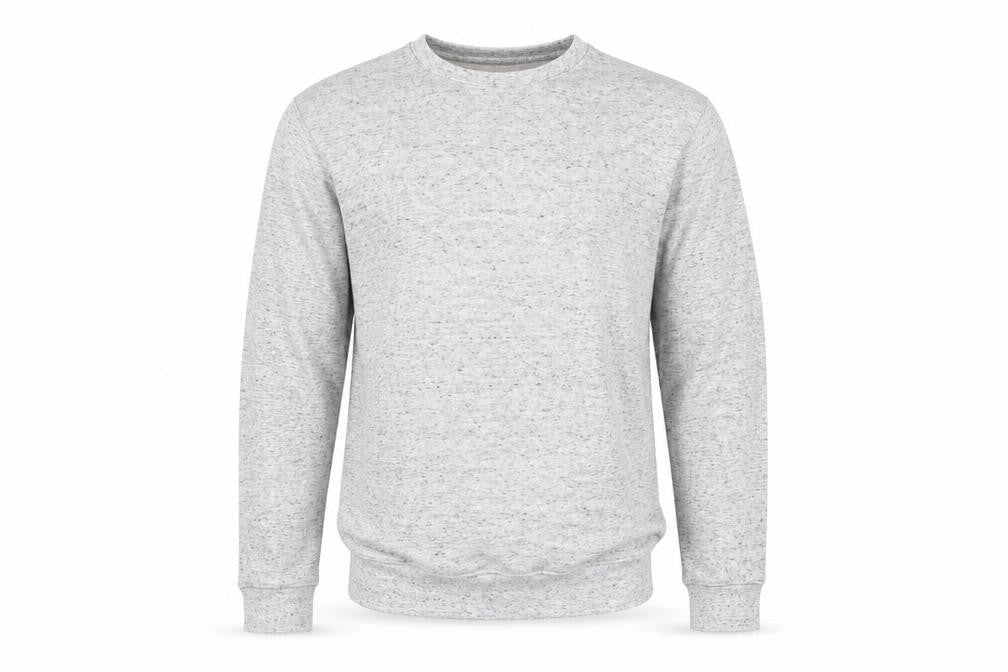 Front view of Primark men’s grey pullover sweatshirt, size XS
