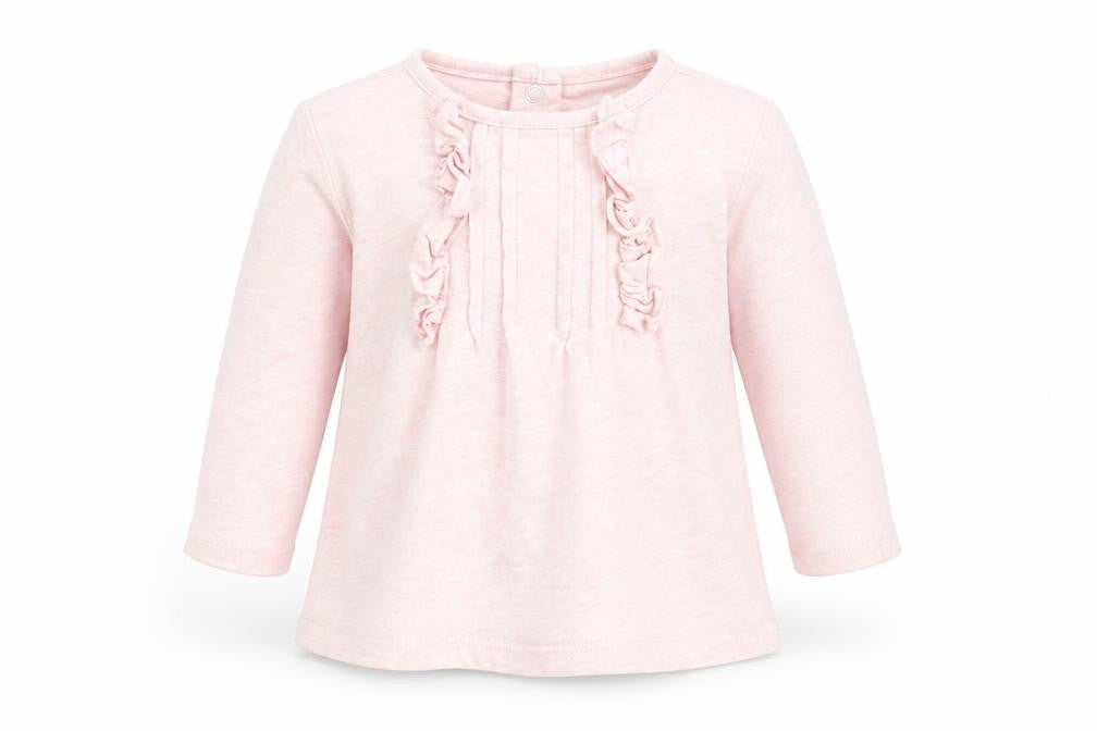 Front view of Next Baby Pink Basic T-Shirt, size 3-6, Months
