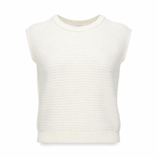 Front view of Next women’s white jumper, size UK 12