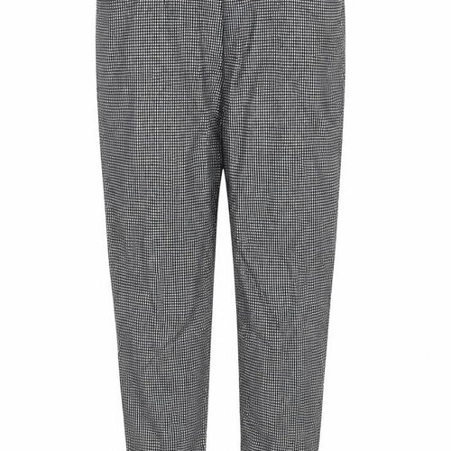 New Look Womens Grey Check  Trousers  Size 14 L27 in