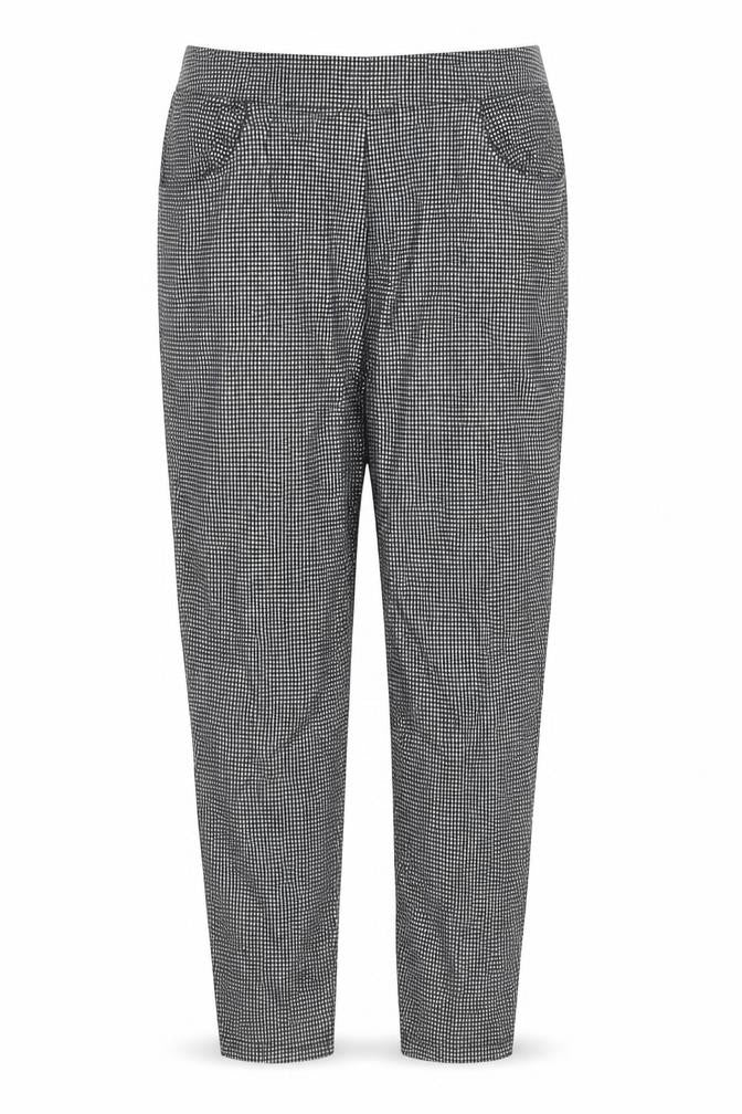 New Look Womens Grey Check  Trousers  Size 14 L27 in