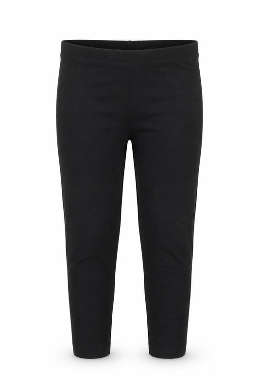 Front view of Next girls’ black capri trousers, size 8, years