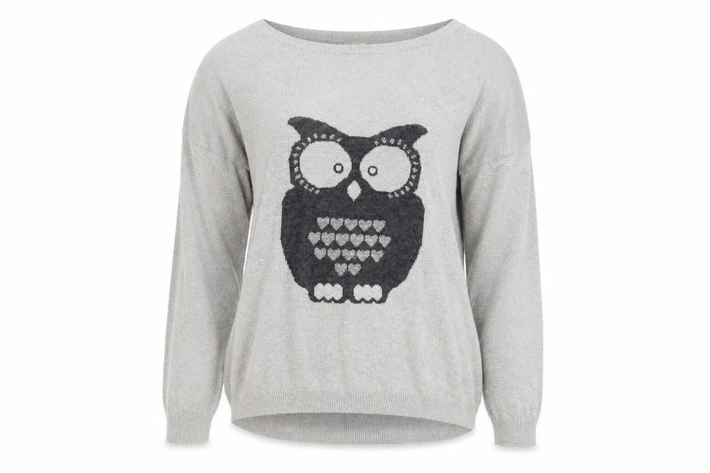 Next Womens Grey  Knit Pullover Jumper Size 12