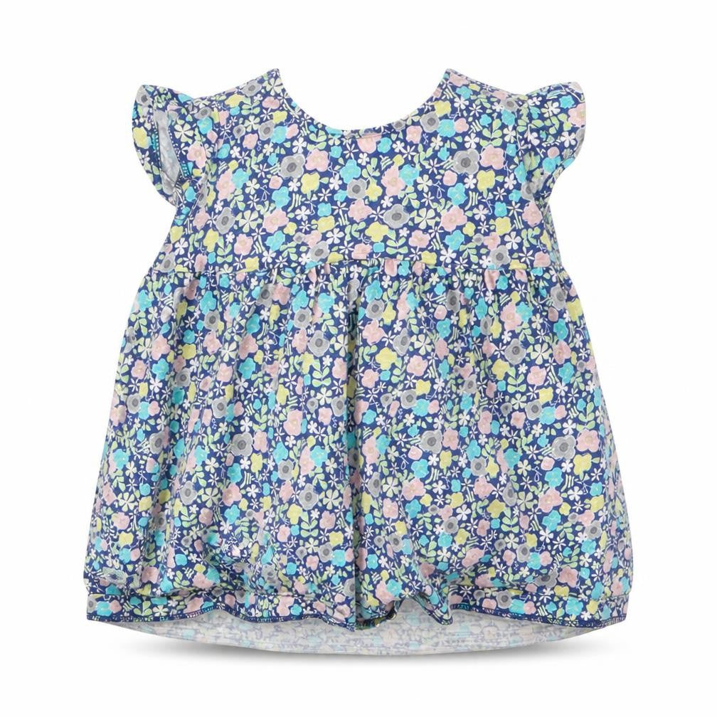 F&F Girls Blue Fair Isle  Basic T-Shirt Size 3-6 Months