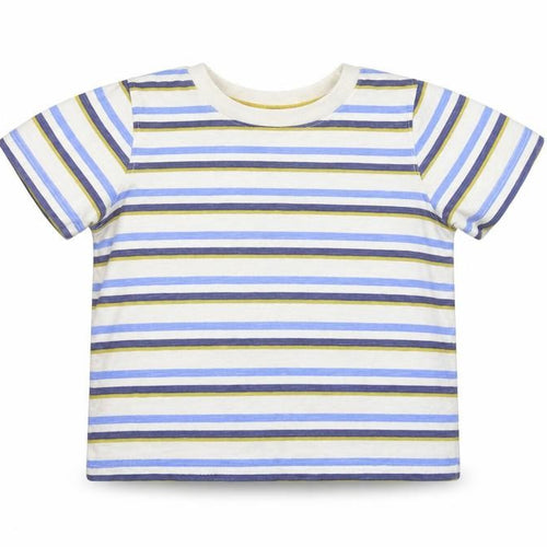 Primark Baby Blue Striped  Pullover T-Shirt Size 12 Months