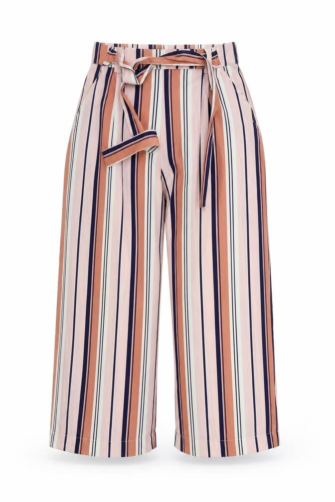 Zara Womens Pink Striped  Trousers  Size S L23 in