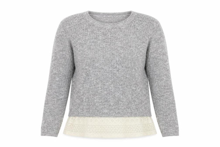 Hollister Womens Grey  Knit Pullover Jumper Size S