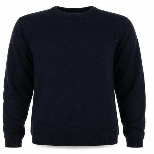 Easy Mens Blue  Knit Pullover Jumper Size M