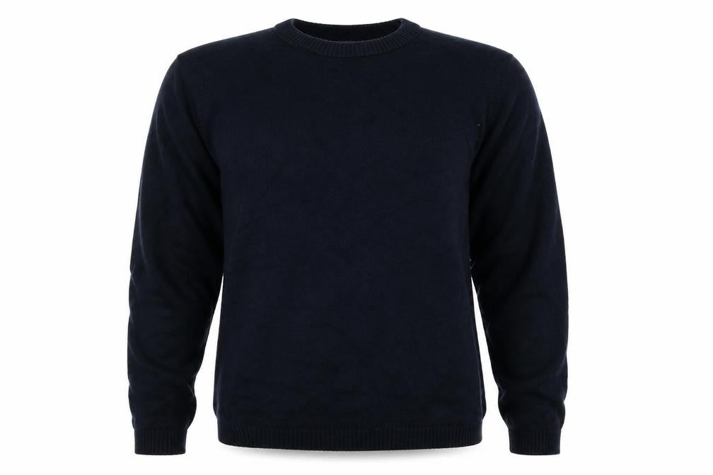 Easy Mens Blue  Knit Pullover Jumper Size M