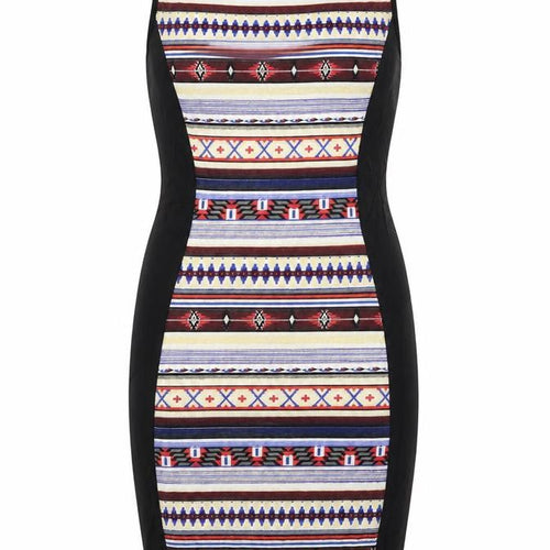 PARISIAN SIGNATURE Womens Multicoloured Geometric Jersey Bodycon  Size S