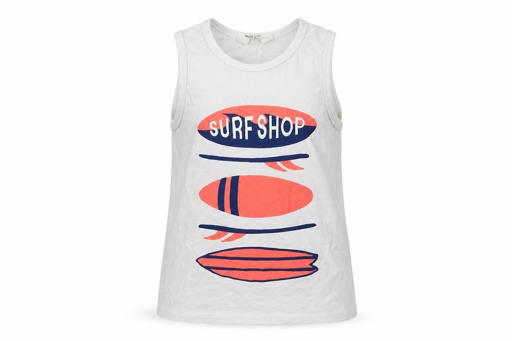 H&M Boys White   Basic Tank Size 7-8 Years