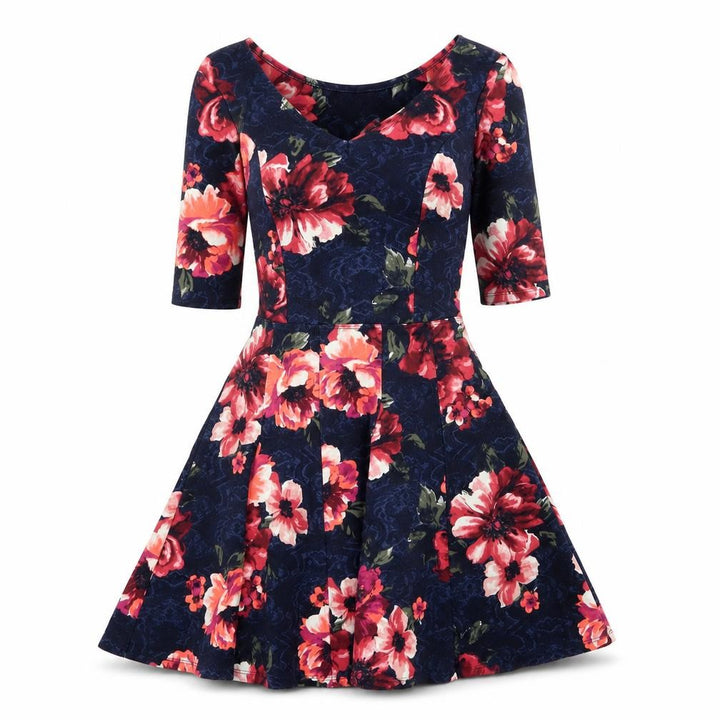 Hollister Womens Multicoloured Floral  Fit & Flare  Size XS