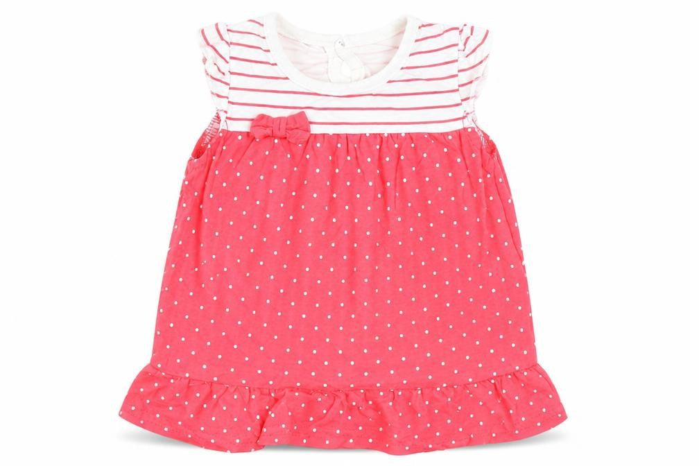 George Boys Red Striped  Fit & Flare  Size 0-3 Months
