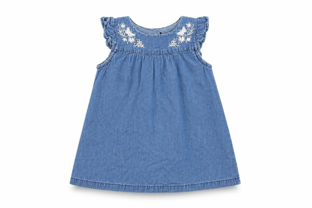 H&M Girls Blue   Fit & Flare  Size 3-6 Months