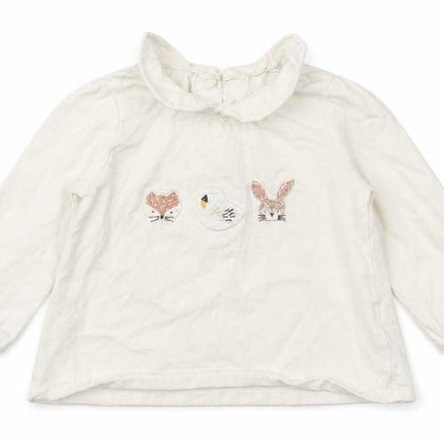 NEXT Girls White   Camisole T-Shirt Size 3-6 Months