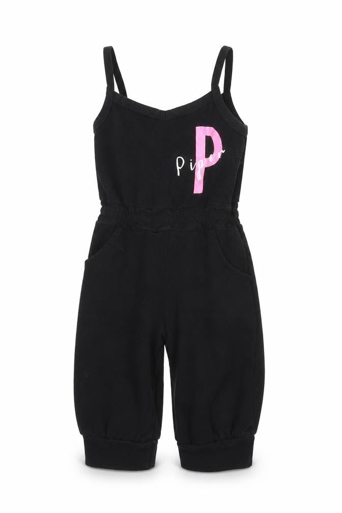 Preworn Girls Black   Jumpsuit One-Piece Size 3-4 Years