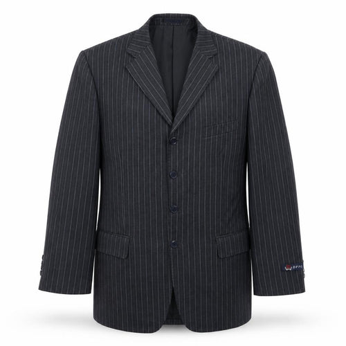 DPFG Mens Blue Striped  Jacket Suit Jacket Size 40