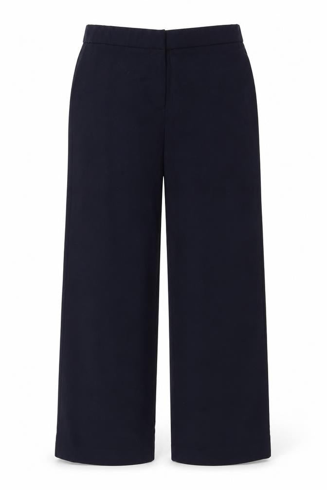 Label Be Womens Blue   Cropped Trousers Size 14 L26 in