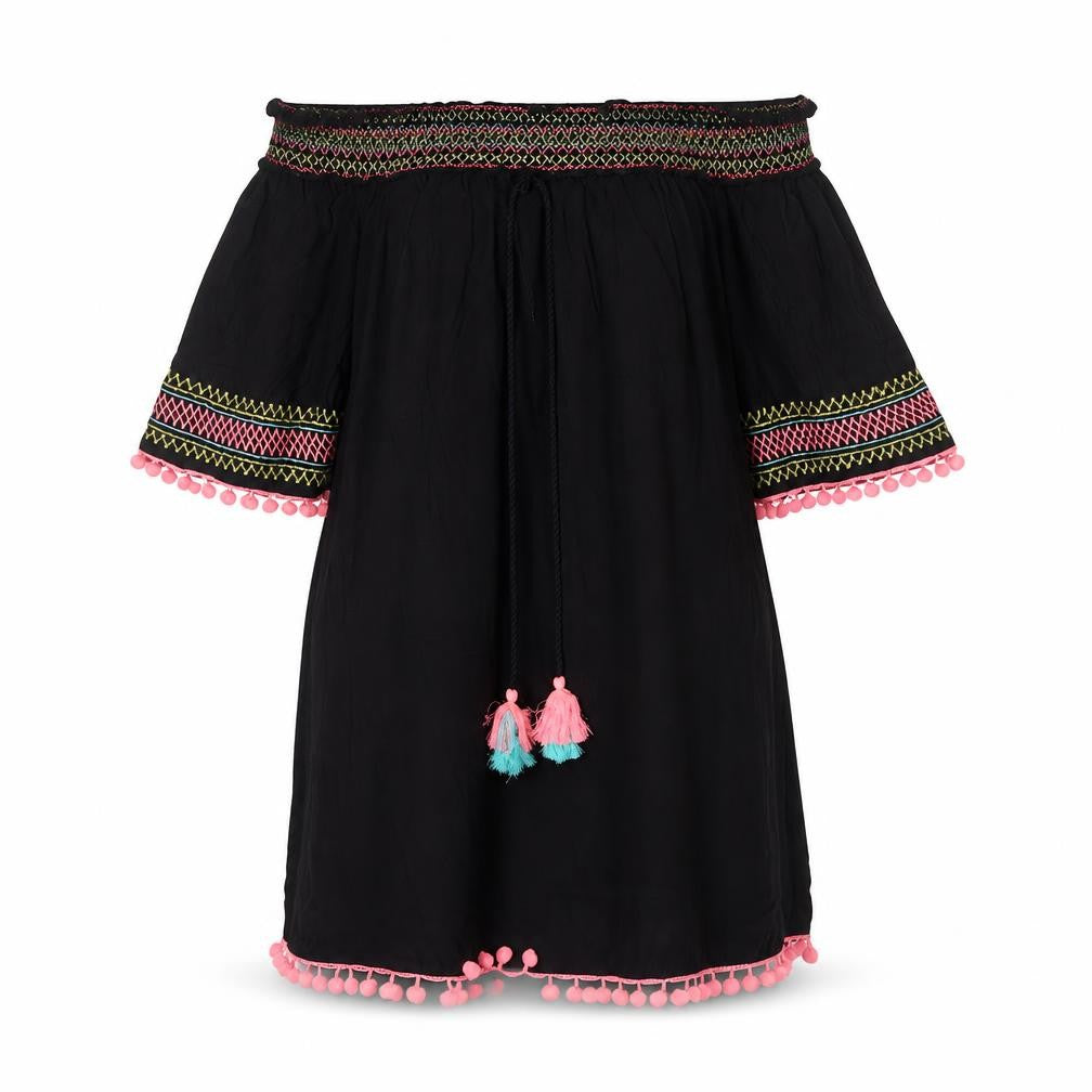Front view of Primark women’s black a-line, size S