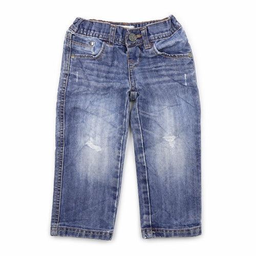 Marks and Spencer Girls Blue   Straight Jeans Size 2-3 Years