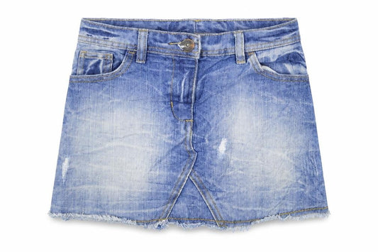 Front view of Next girls’ blue a-line skirt, size 10, years