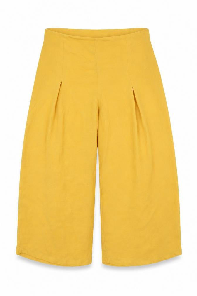 New Look Womens Yellow   Bloomer Trousers Size 18 L28 in