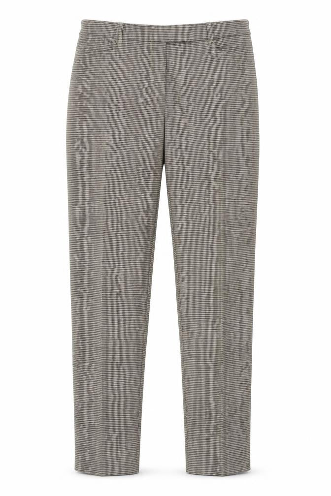 Oasis Womens Brown Herringbone  Trousers  Size 10 L27 in