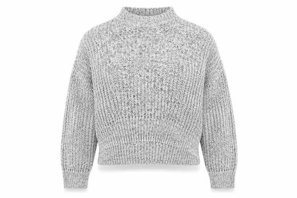 Front view of New Look women’s grey jumper, size L
