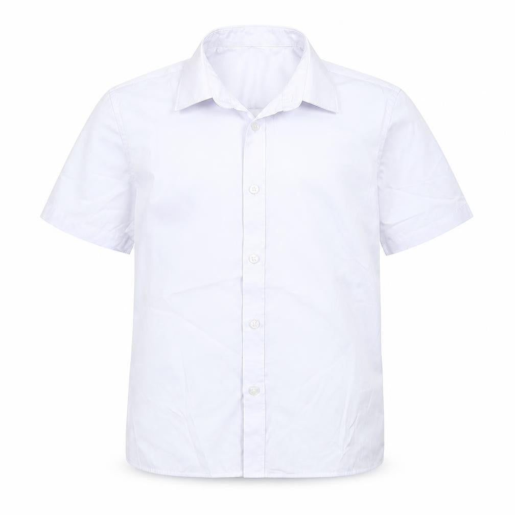 Marks & Spencer Boys White   Basic Button-Up Size 8 Years