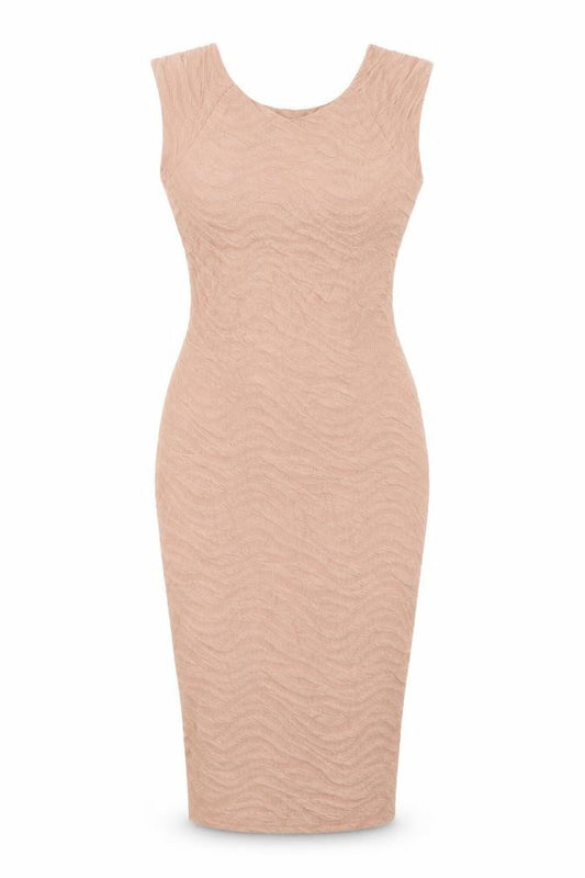 Front view of AX Paris women’s pink a-line, size UK 8