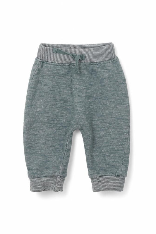 Front view of George Baby Green sweatpants, size 3-6, Months