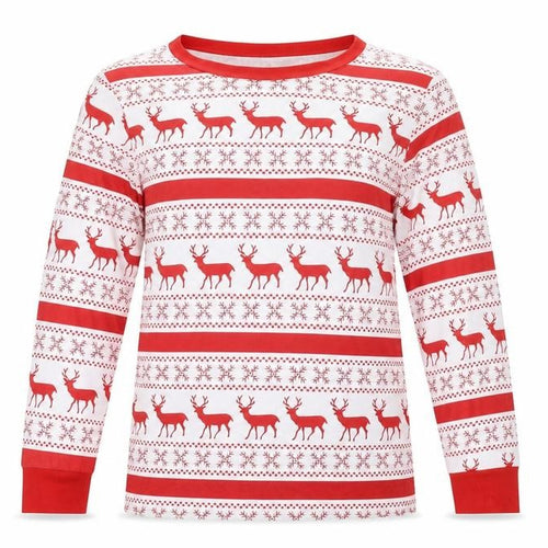 SheIn Womens Red Animal Print  Top Pyjama Top Size S  - Reindeer
