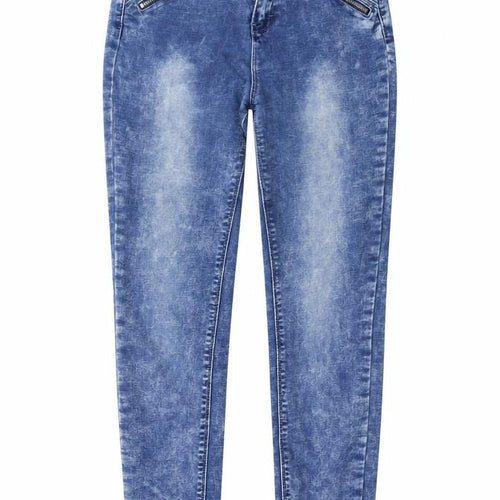 Preworn Womens Blue  Denim Skinny Jeans Size 28 in L28 in