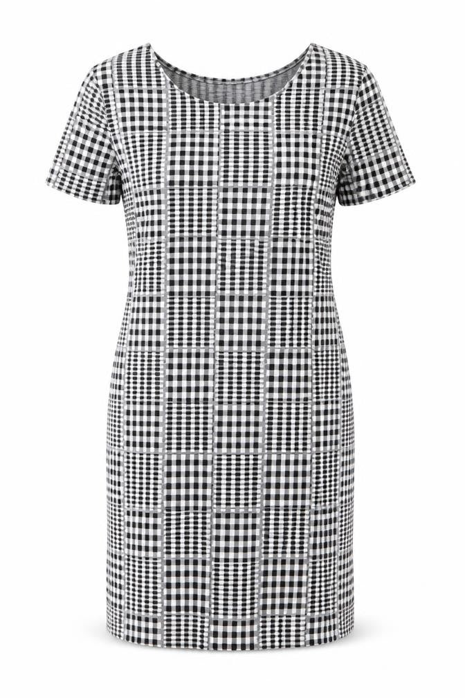 Select Womens Black Plaid  Shift  Size 10