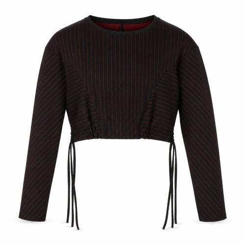 Zara Womens Black Striped  Shrug Jumper Size S
