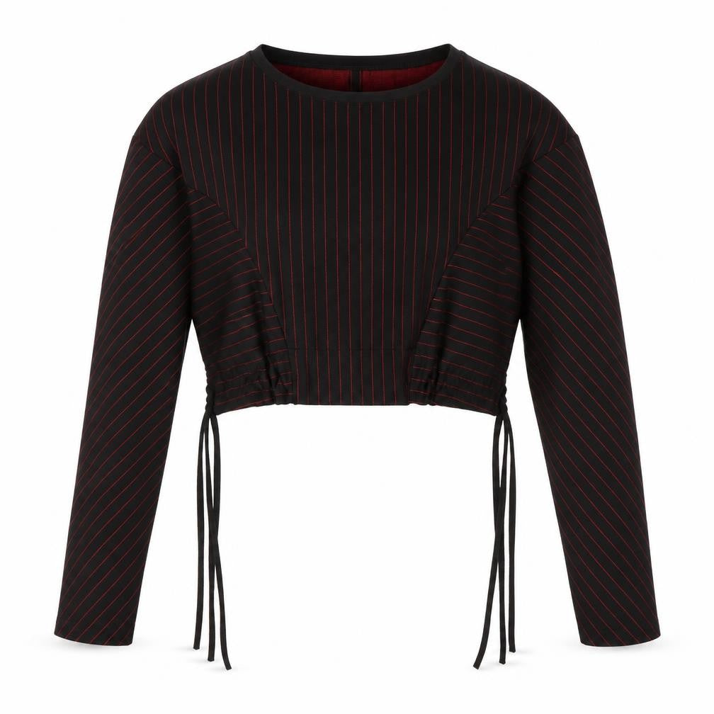 Zara Womens Black Striped  Shrug Jumper Size S