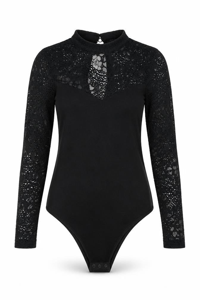 Front view of Very women’s black romper one-piece, size UK 8