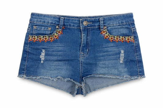 Front view of Lottie girls’ black hot pants shorts, size 12, years