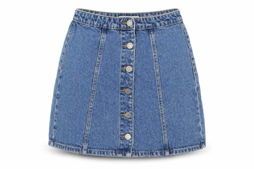 Denim Co Womens Blue  Denim A-Line Skirt Size 8
