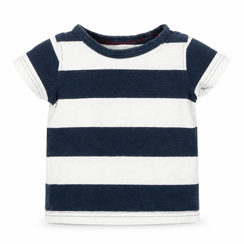 NEXT Boys Blue Striped  Basic T-Shirt Size 3-6 Months
