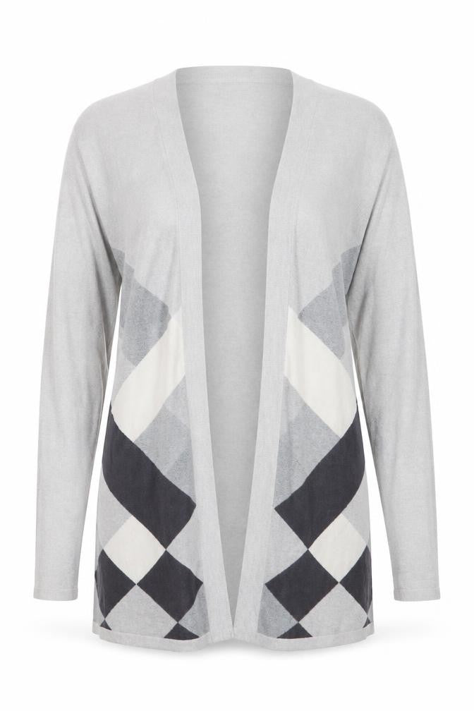 Bonmarché Womens Grey  Knit Cardigan Jumper Size S