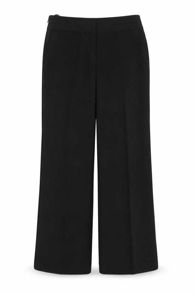 Front view of Atmosphere women’s black trousers, size UK 12, 31-inch leg