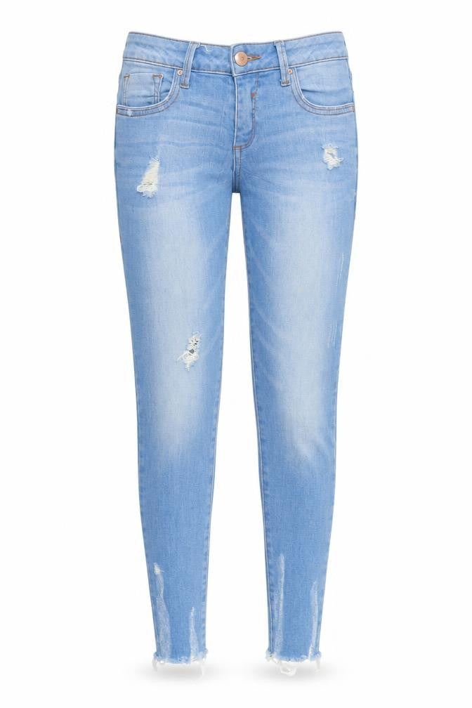 DenimCo Womens Blue  Denim Skinny Jeans Size 4 L26 in