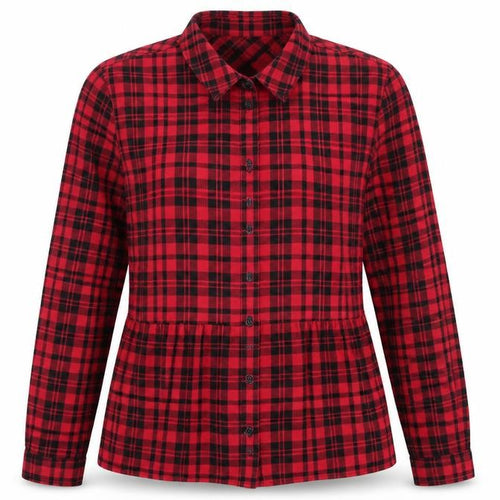 Jack Wills Womens Red Plaid  Basic Button-Up Size 6