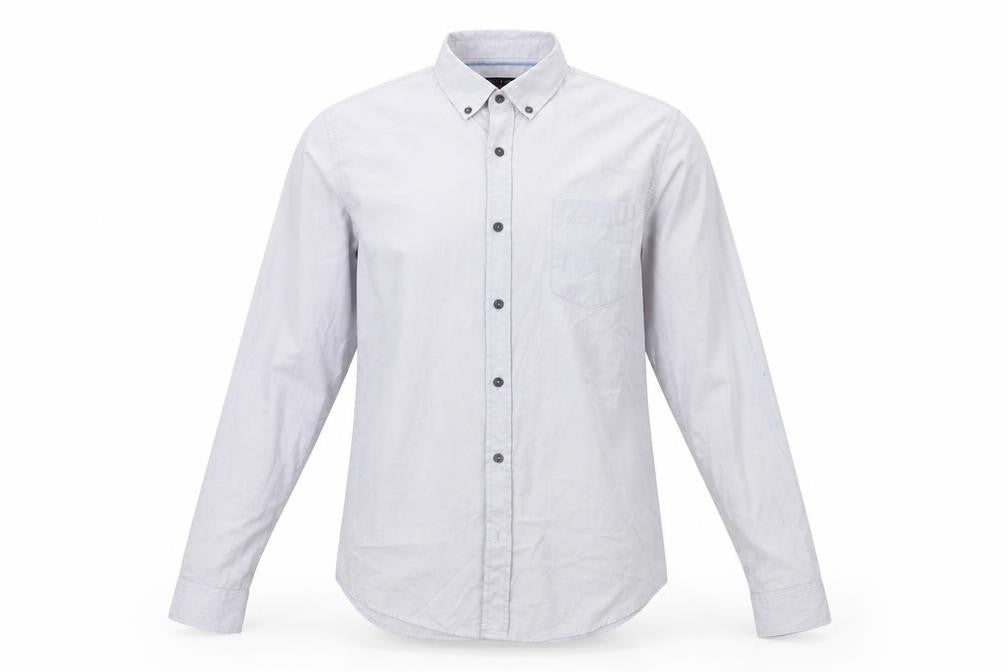Smith & Jones Mens Grey    Dress Shirt Size L