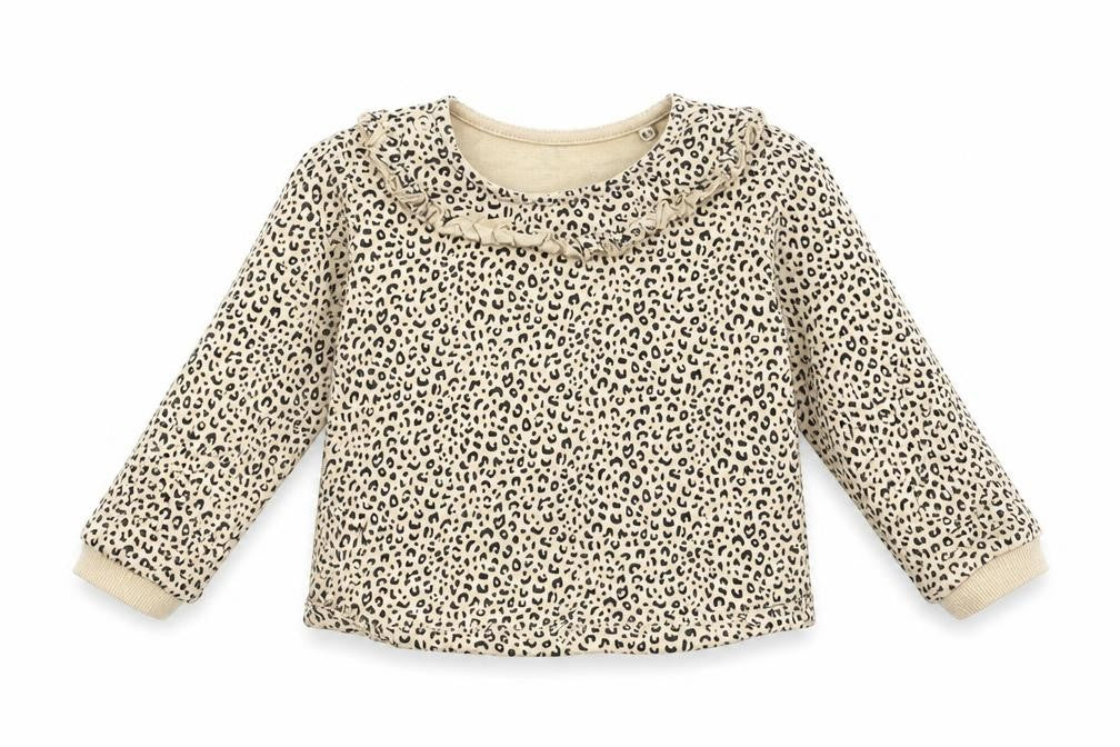 TU Baby Beige Animal Print  Pullover Jumper Size 12-18 Months